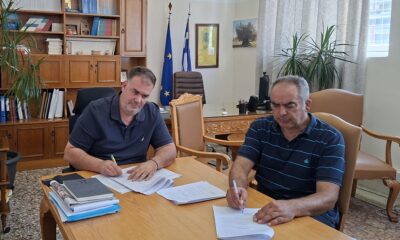 Υπογραφή εργολαβικής σύμβασης για τον καθαρισμό της βλάστησης στο οδικό δίκτυο 77