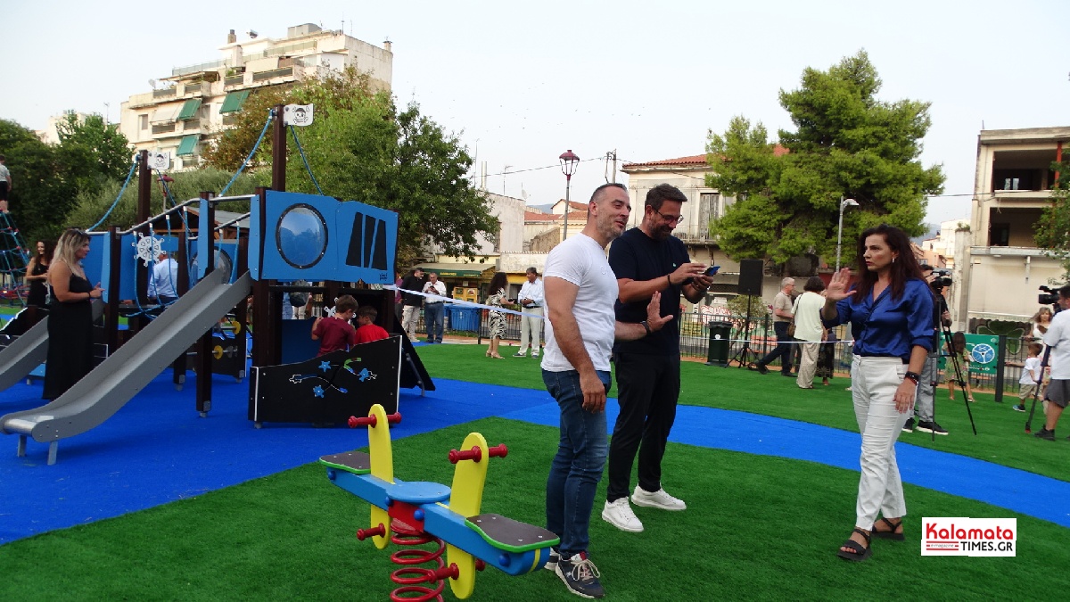 Εγκαινιάστηκε και επαναλειτουργεί αναβαθμισμένη η παιδική χαρά «Αναψυκτηρίου» στην Καλαμάτα 42