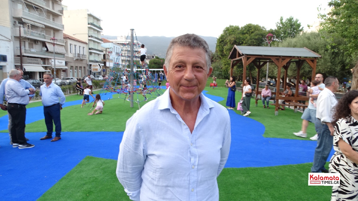 Εγκαινιάστηκε και επαναλειτουργεί αναβαθμισμένη η παιδική χαρά «Αναψυκτηρίου» στην Καλαμάτα 44