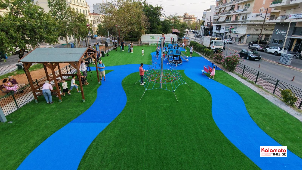Εγκαινιάστηκε και επαναλειτουργεί αναβαθμισμένη η παιδική χαρά «Αναψυκτηρίου» στην Καλαμάτα 46