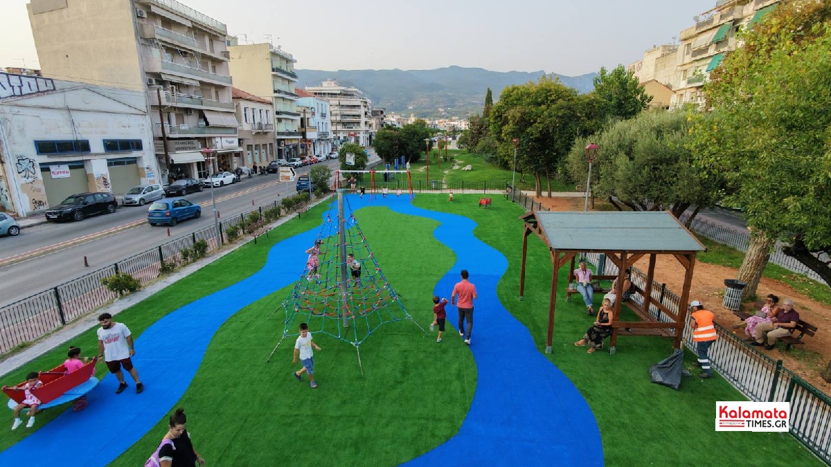 Εγκαινιάστηκε και επαναλειτουργεί αναβαθμισμένη η παιδική χαρά «Αναψυκτηρίου» στην Καλαμάτα 38