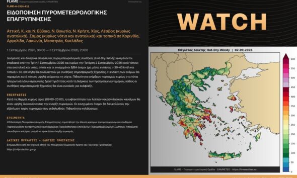 Μεσσηνία: Συνεργασία FLAME και Ο.Α.Κ. με εξειδικευμένες προγνώσεις για τις δασικές πυρκαγιές 2