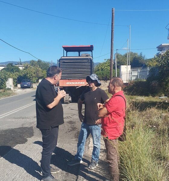 Επανεκκίνησαν οι εργασίες βελτίωσης της 1ης επαρχιακής οδού προς Κιτριές 38